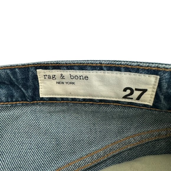 Rag and Bone Maya High Rise Crop Flare Size 27 Women's Denim Wash Jeans EUC - Picture 6 of 9